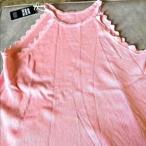 Pink Sleeveless Women's Top